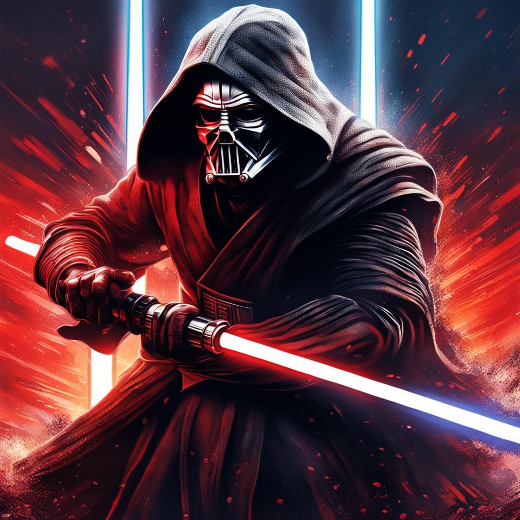 star wars, Sith,  lightsaber, weathered, realistic