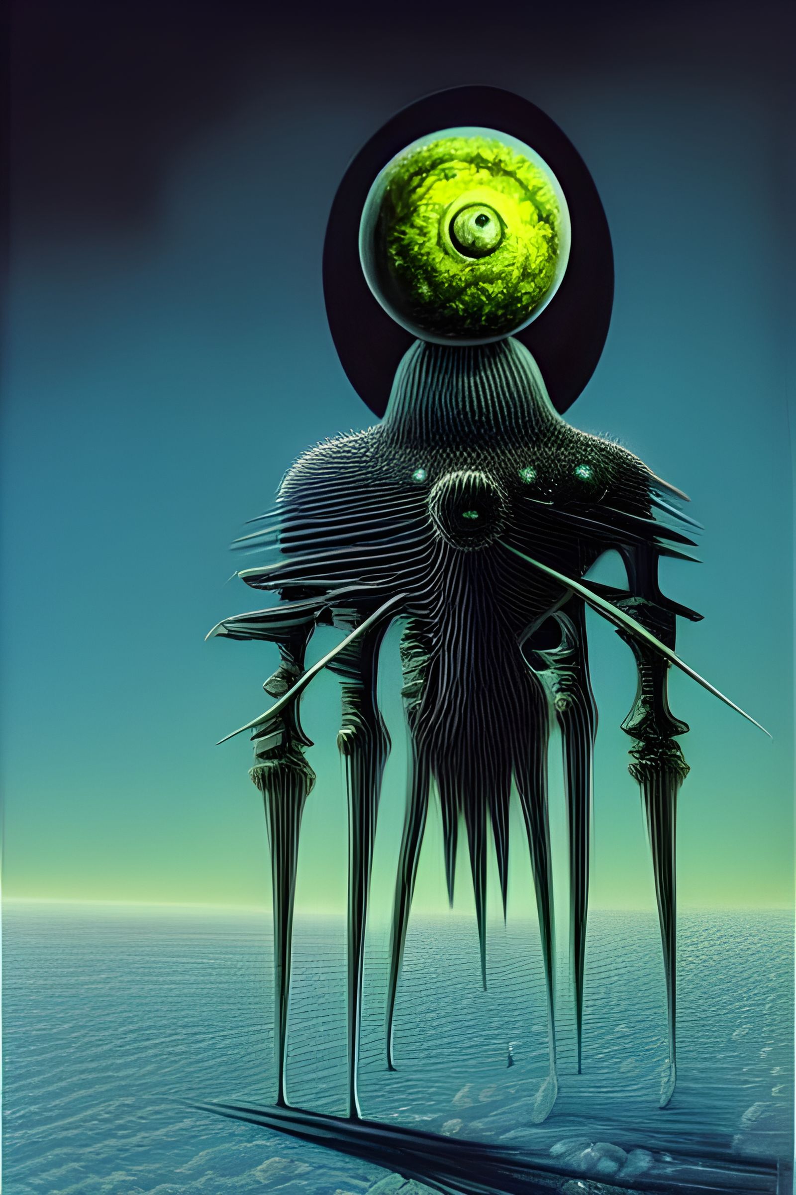 Gigantic Decaying Bacteriophage in Cosmic Stratosphere