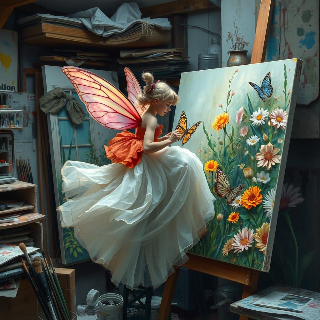 Artists created Butterflies and Fairies a long time ago.