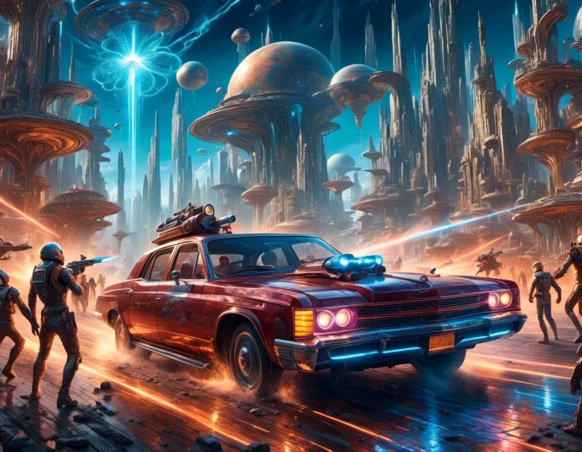 car with laser cannon