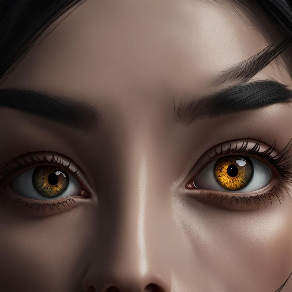 Heterochromia Gladiatrix: Dark Fantasy Portrait in 8k