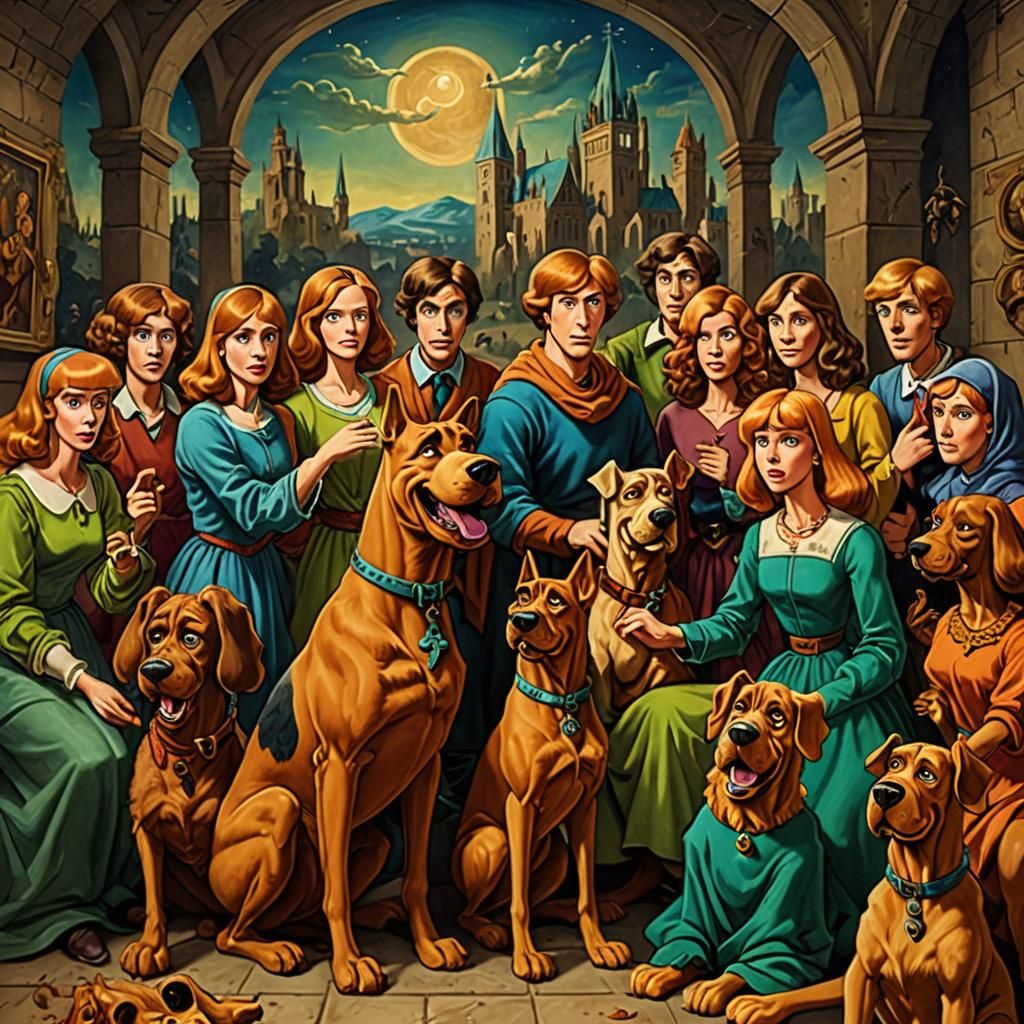 Scooby Doo with Rabies: Renaissance Painting