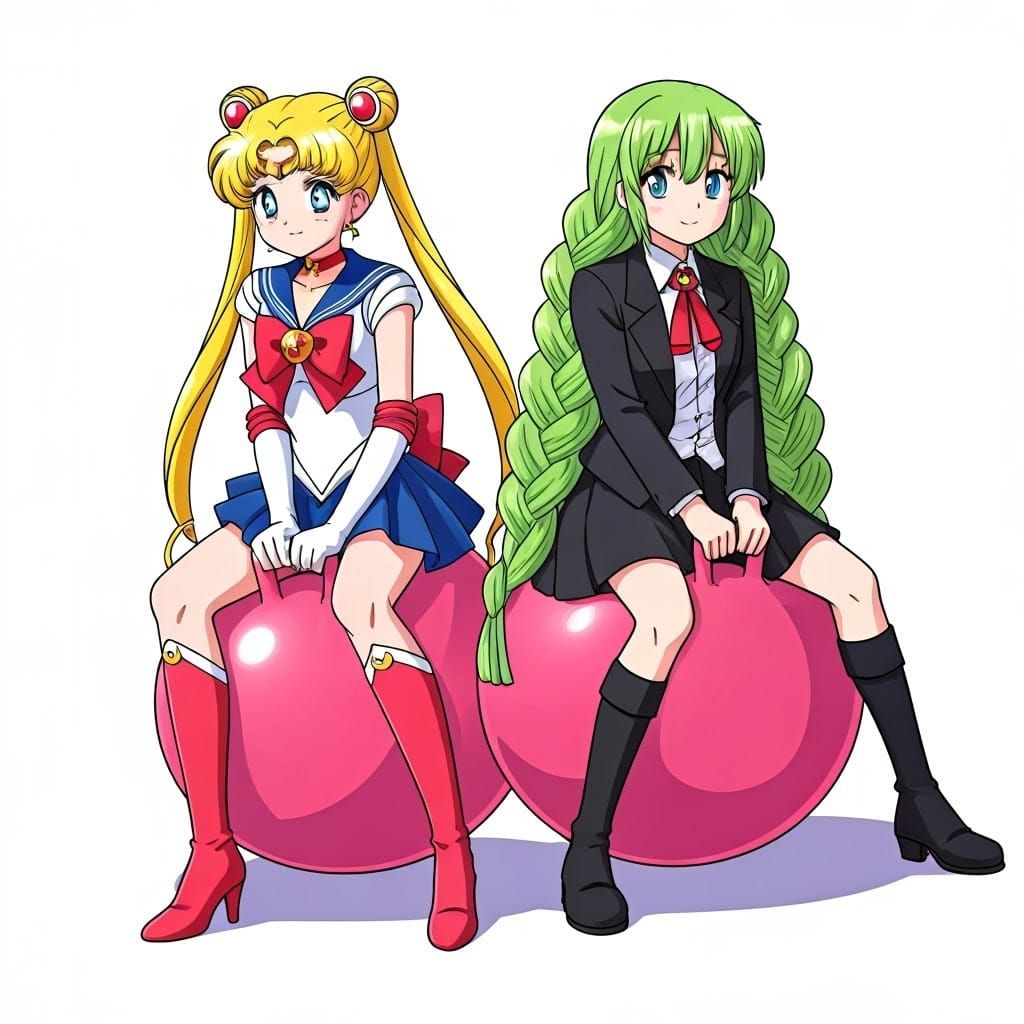 Sailor Moon and Demon Slayer's Mitsuri Kanroji Play on Color...