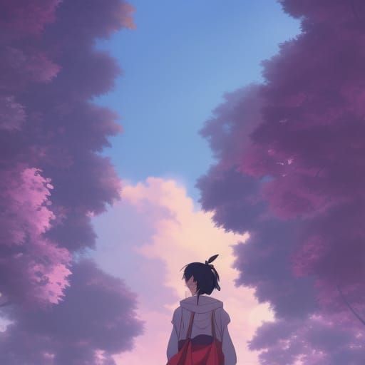 Anime Girl in Studio Ghibli Style