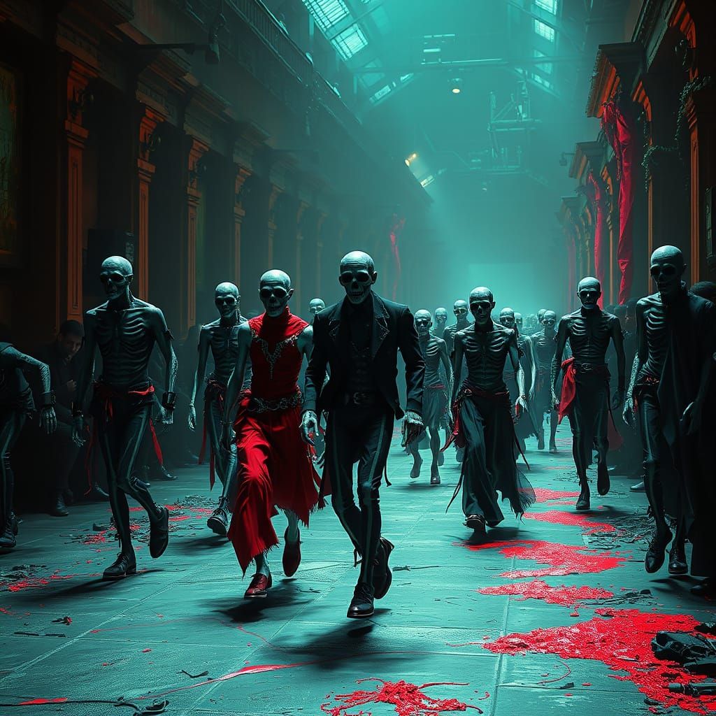 Gothic Zombies Strut Down a Haute Couture Catwalk