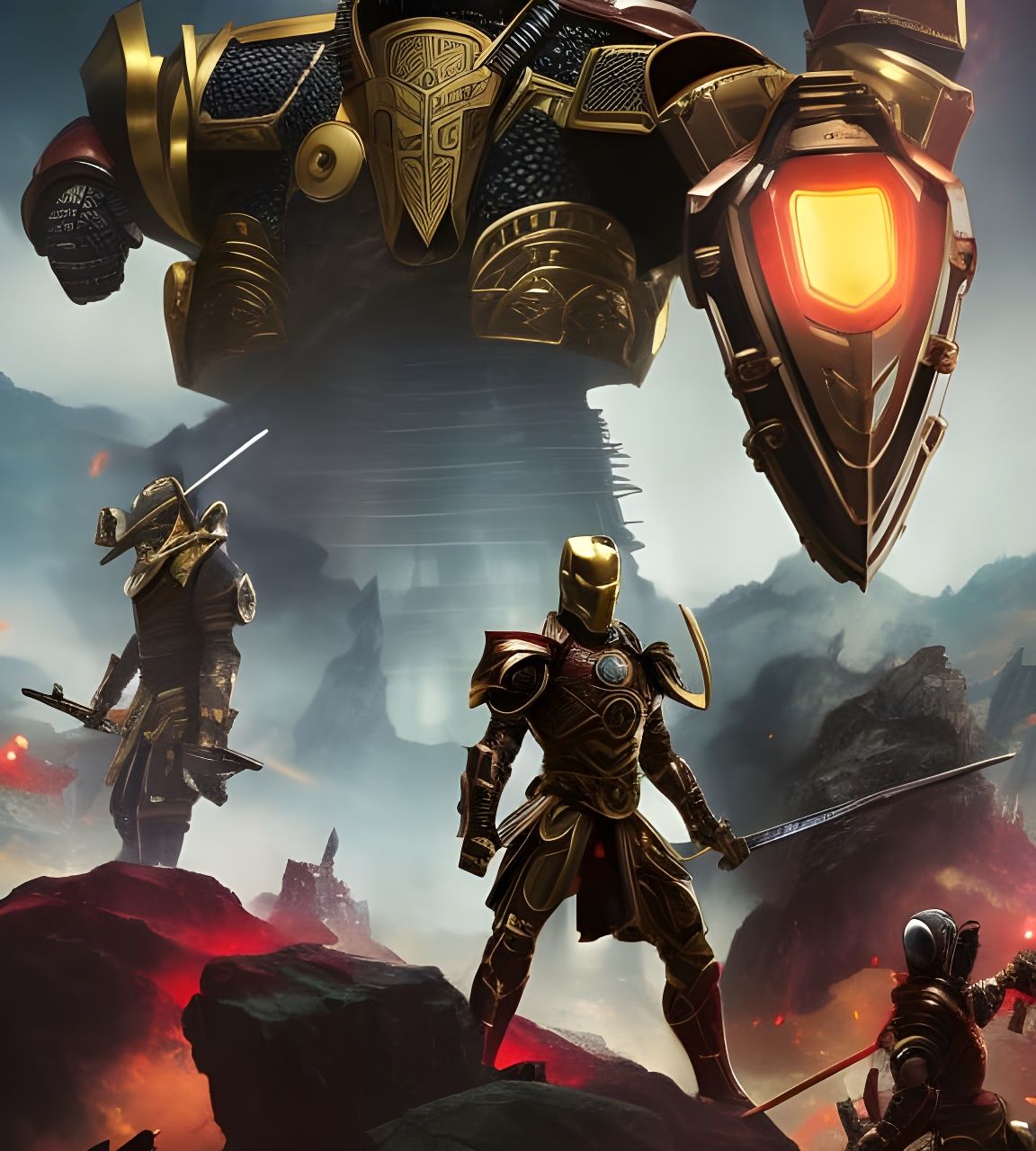 Samurai Iron Man: Dystopian Feudal Japan Artwork