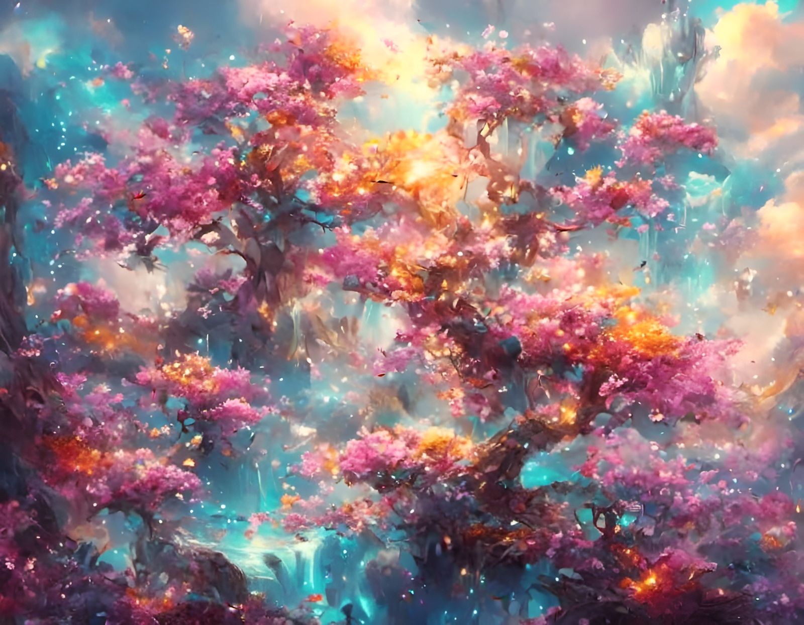 Abstract Image Generated from LoRA Token