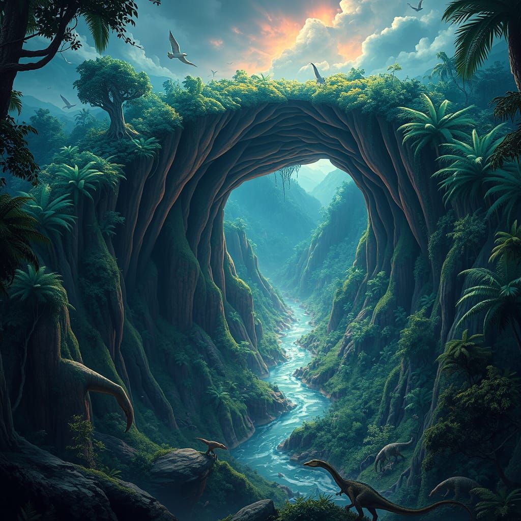 Lost World Sinkhole: Prehistoric Forest Landscape