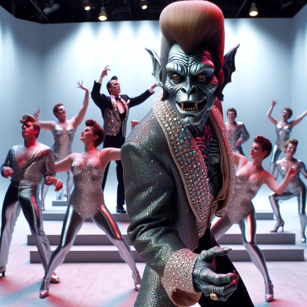 Rhinestone Gargoyle VII