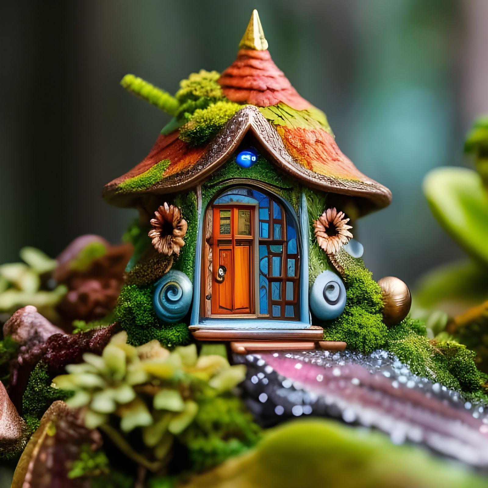 Miniature Fairy Kingdom on Snail Shell