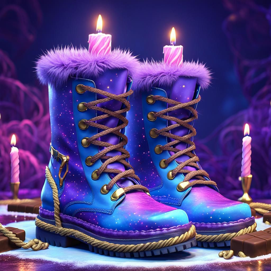 Dessert Boots: A Fantastical Matte Painting in Deep Color