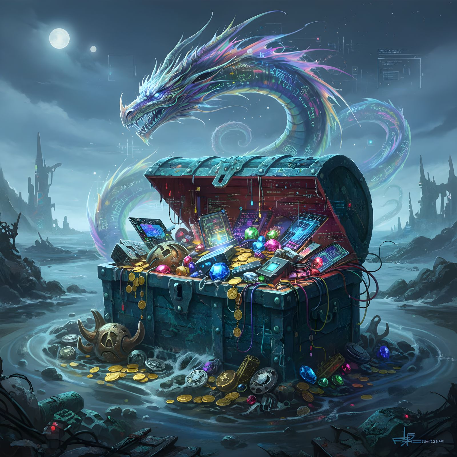 Time-Warped Pirate Treasure with Spectral Dragon