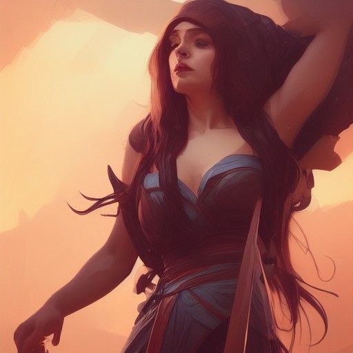 Fantasy Adventurer Portrait in Digital Art Style