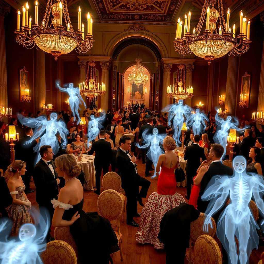 Ethereal Haunting at a Baroque New Year's Ball