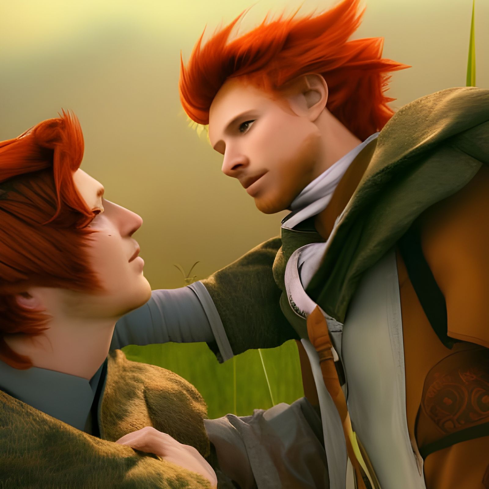 Bard and Hunter, A Tender Moment in the Field