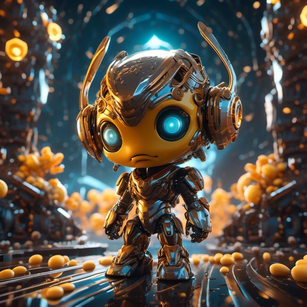 Dutch Chibi with Cheese Hair, Sci-Fi Style