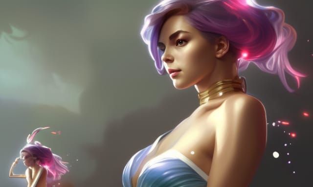 Detailed Portrait with Dynamic Lighting, Trending Art