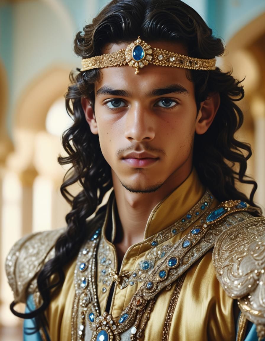 Young Prince Portrait in Golden Hour Light