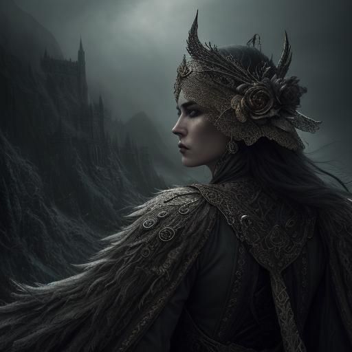 Atmospheric Fantasy Poetry Magazine Cover in HDR