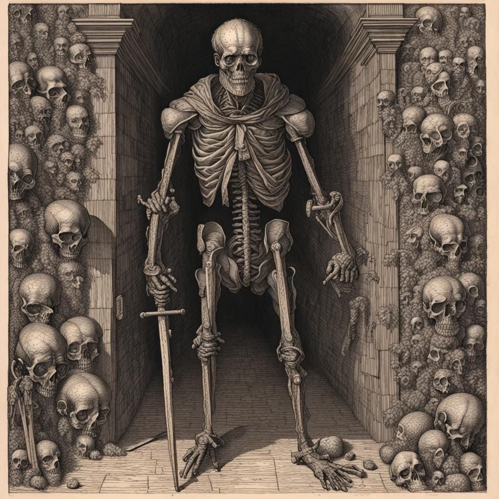 Grimdark Anatomical Study in Gritty Style