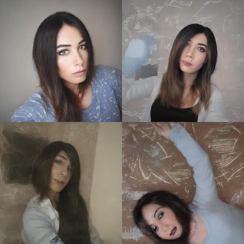 <lora:My face:1.0> feminine fine features
blue eyes
cheekbones
light complexion
full lips
thin eyebrows
emotion - love
k...