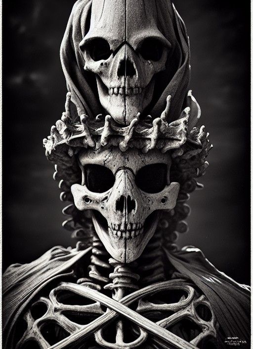 Skeleton King in Desaturated Contrast
