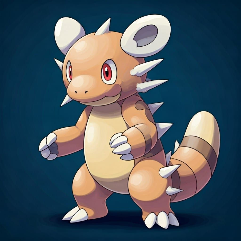 Himadoo Pokémon Character Study in Dark Fantasy Style