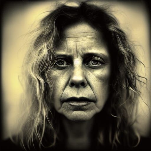 Ethereal Portrait with Light Emanating from Within