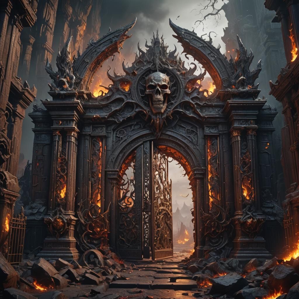Gates of Hell Fantasy Concept Art