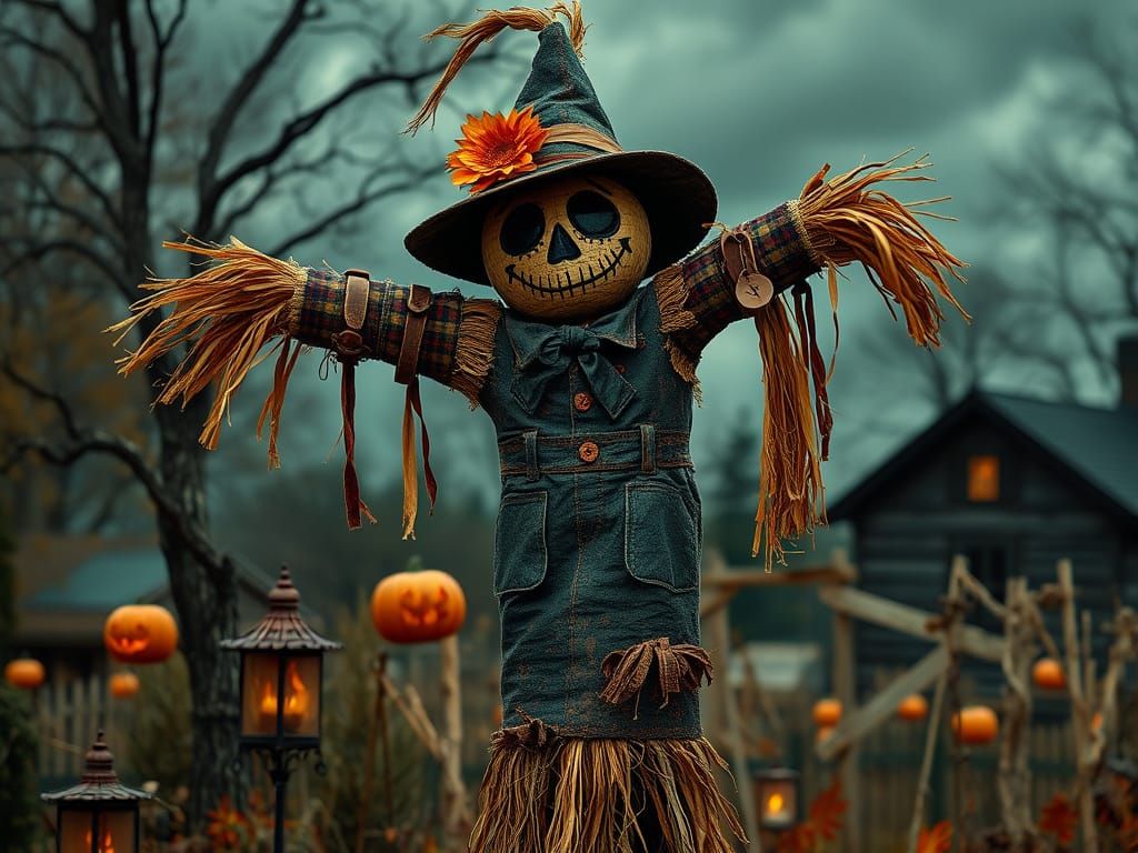 Spooky Scarecrow Pinata for Dark Harvest Halloween