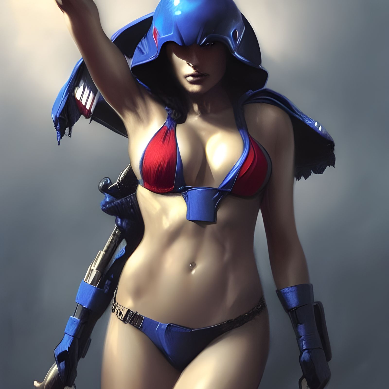 Female Cobra Commander Bikini in Horror Style