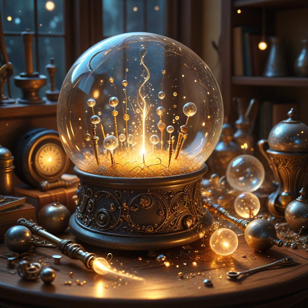 Magical Chores: Enchanted Objects Glow in Whimsical Art