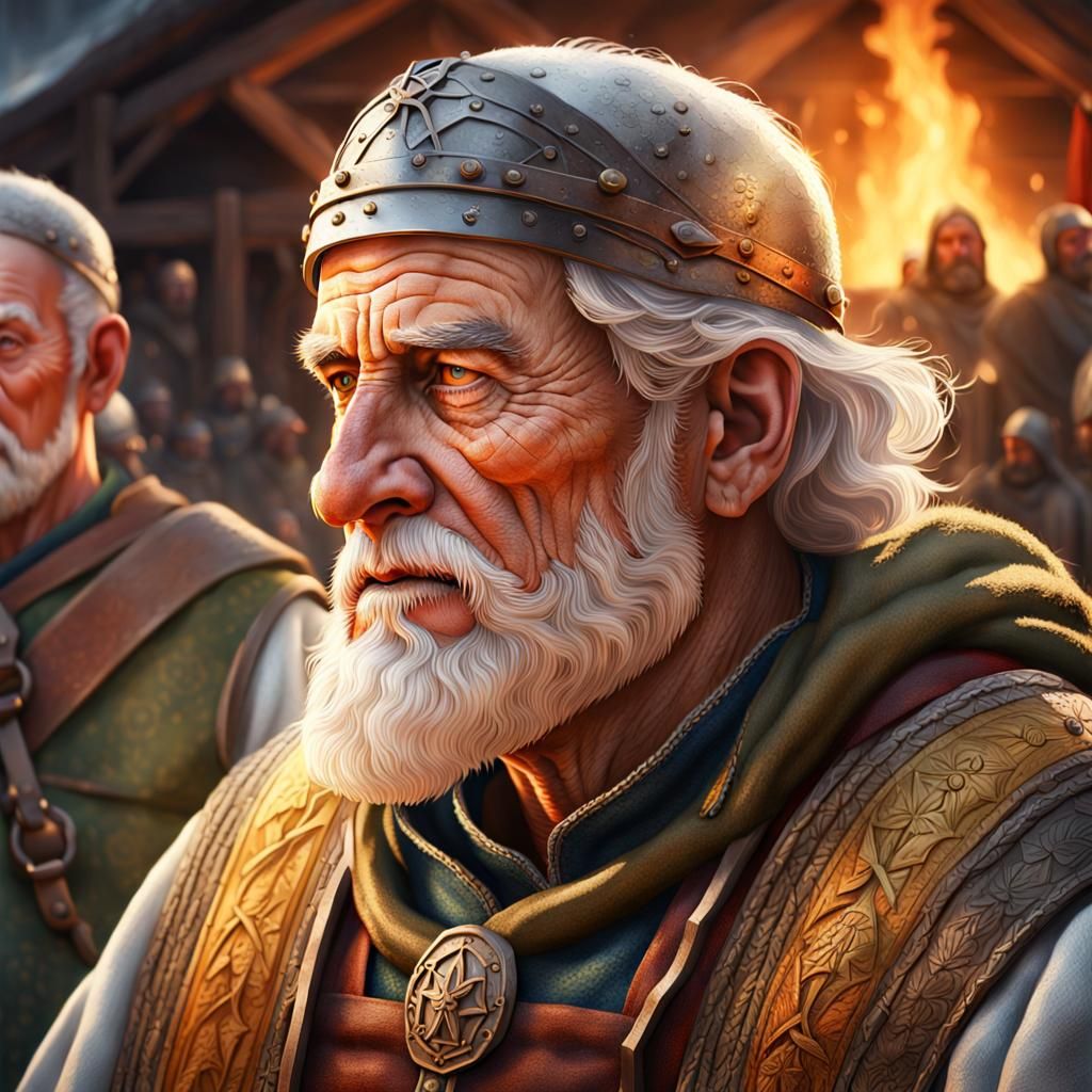 Old Grounds Keeper in Medieval Camp