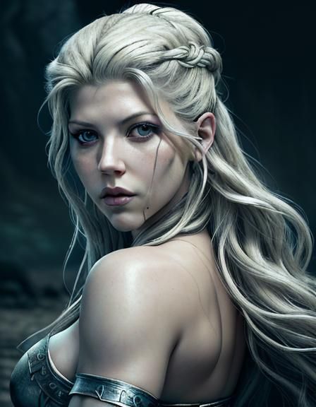 Katheryn Winnick as Lagertha: Gothic Art Portrait