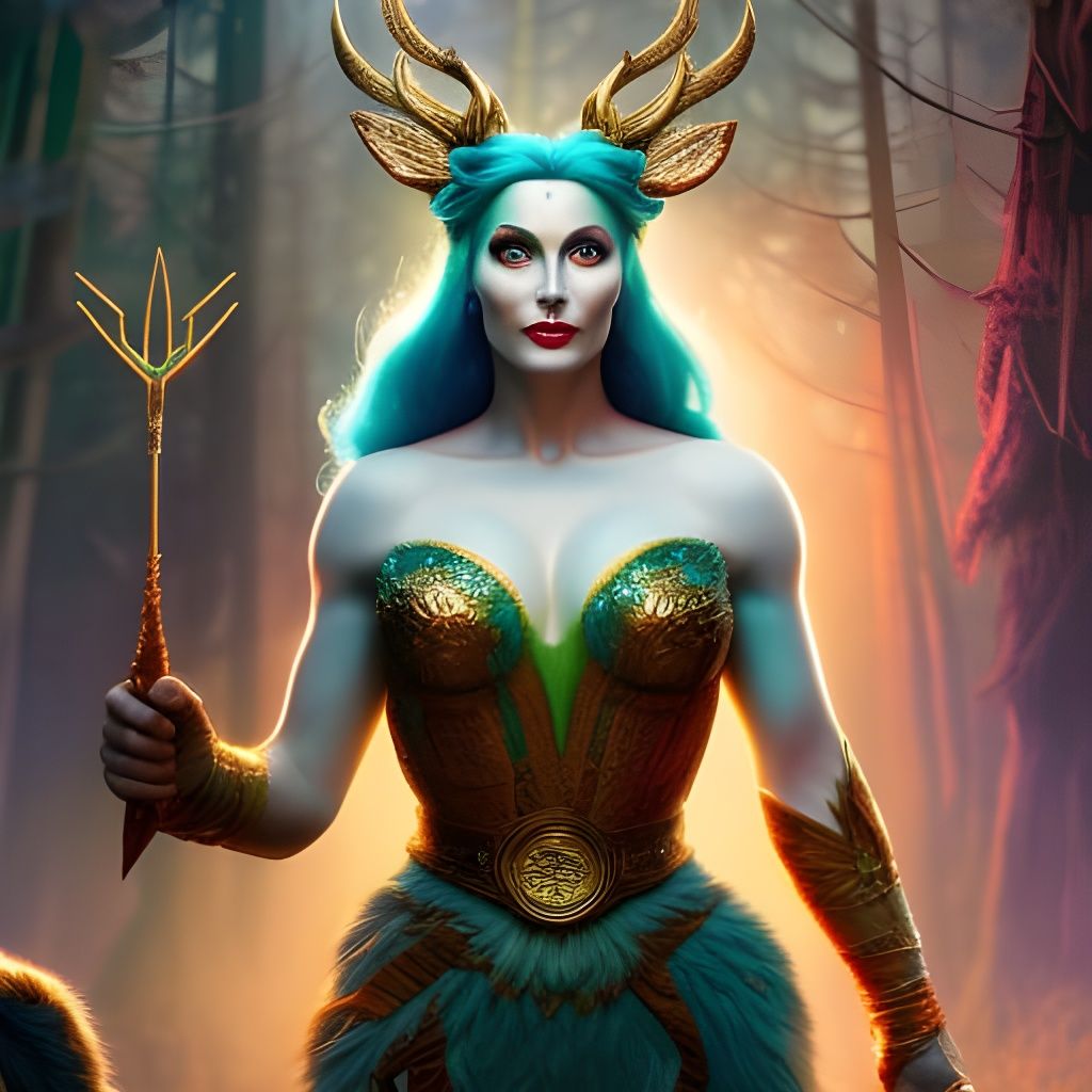 Mystical Forest Goddess in Ultra Resolution