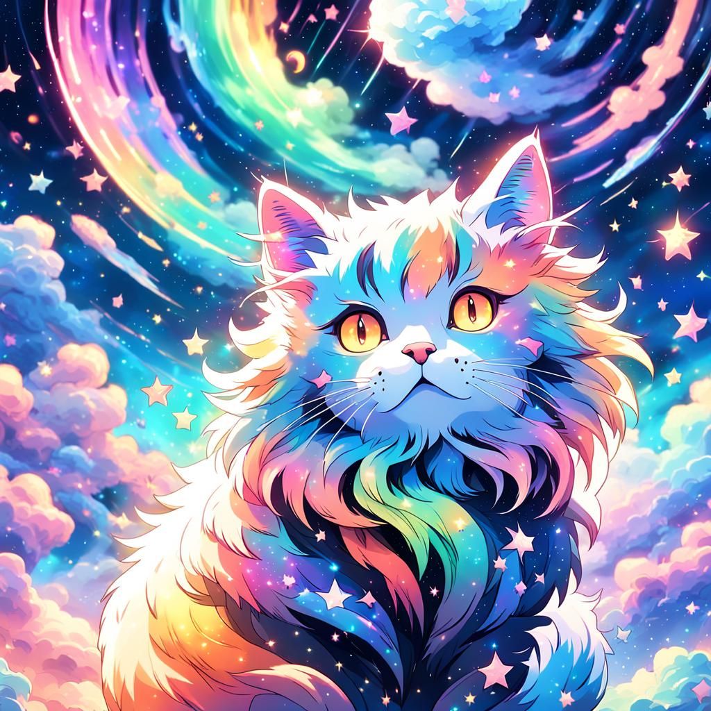 Rainbow Galaxy Cat