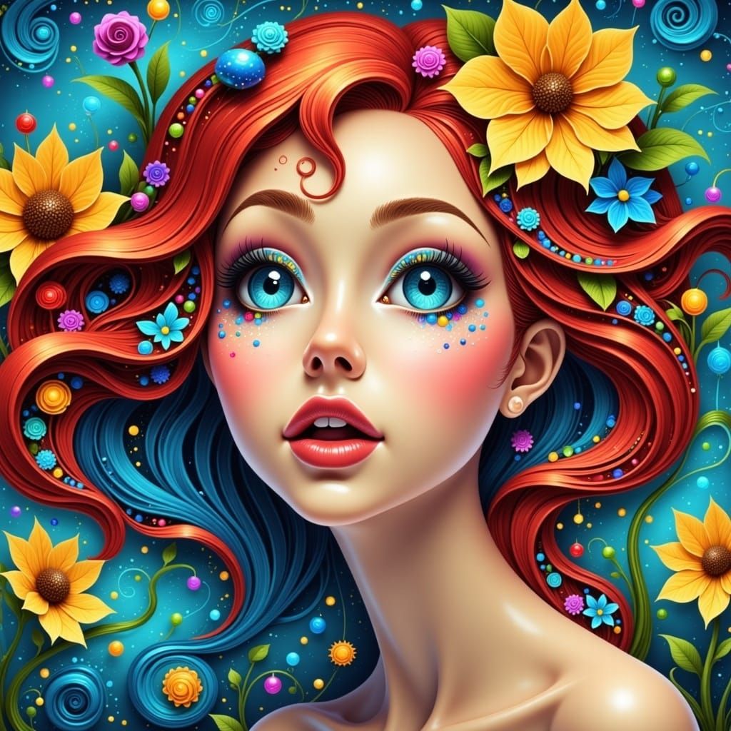 Pretty ginger <lora:Enchanted craft:1.0>