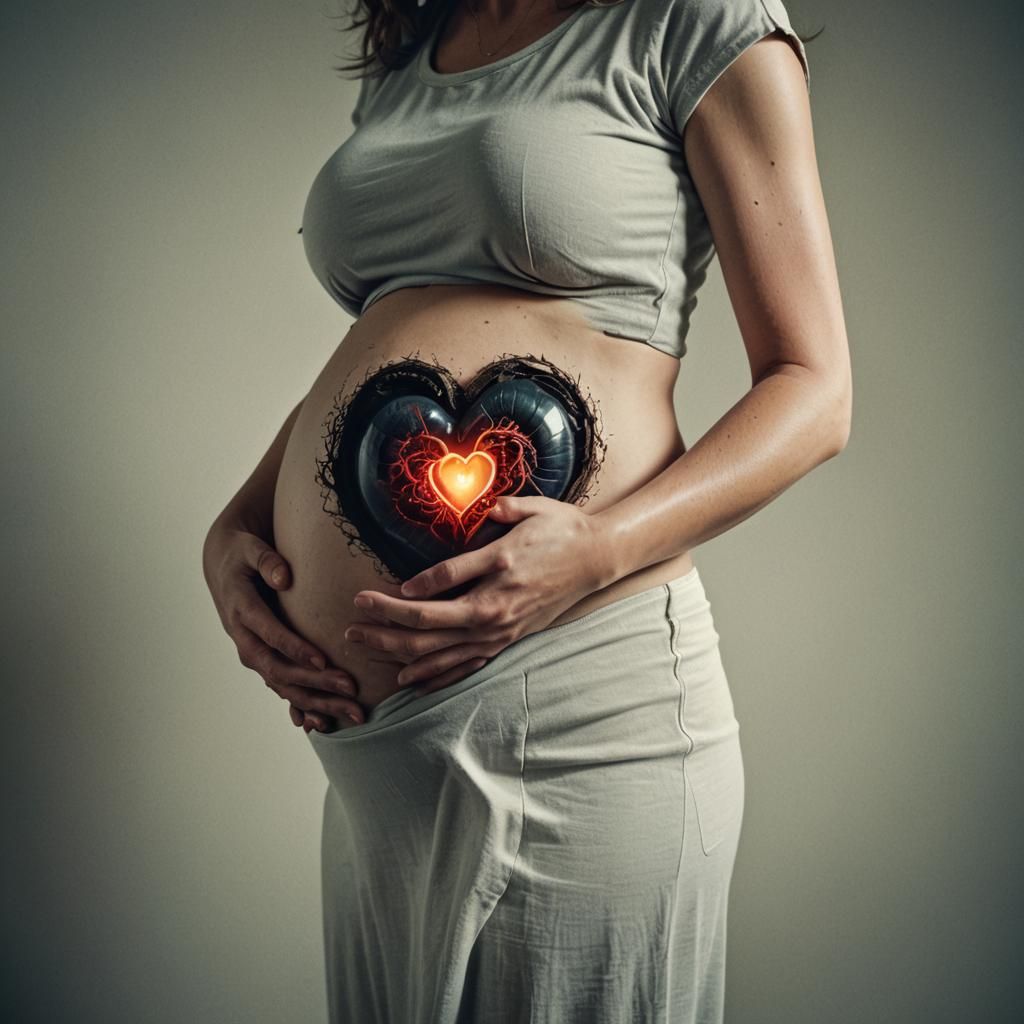 Cinematic Illustration of Growing Love and New Life