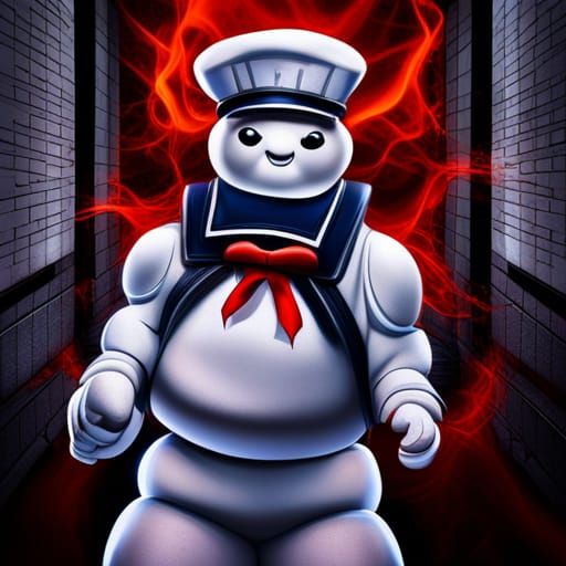 Stay Puft Marshmallow Man with Proton Pack
