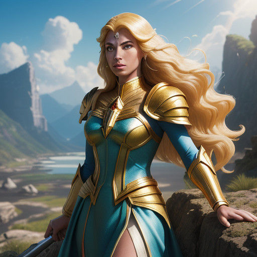 Cinematic She-Ra, Princess of Power, in Vibrant Fantasy Adve...
