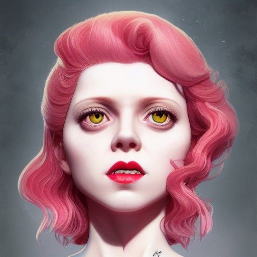 Hyperrealistic Portrait of Natasha Lyonne in Digital Paintin...