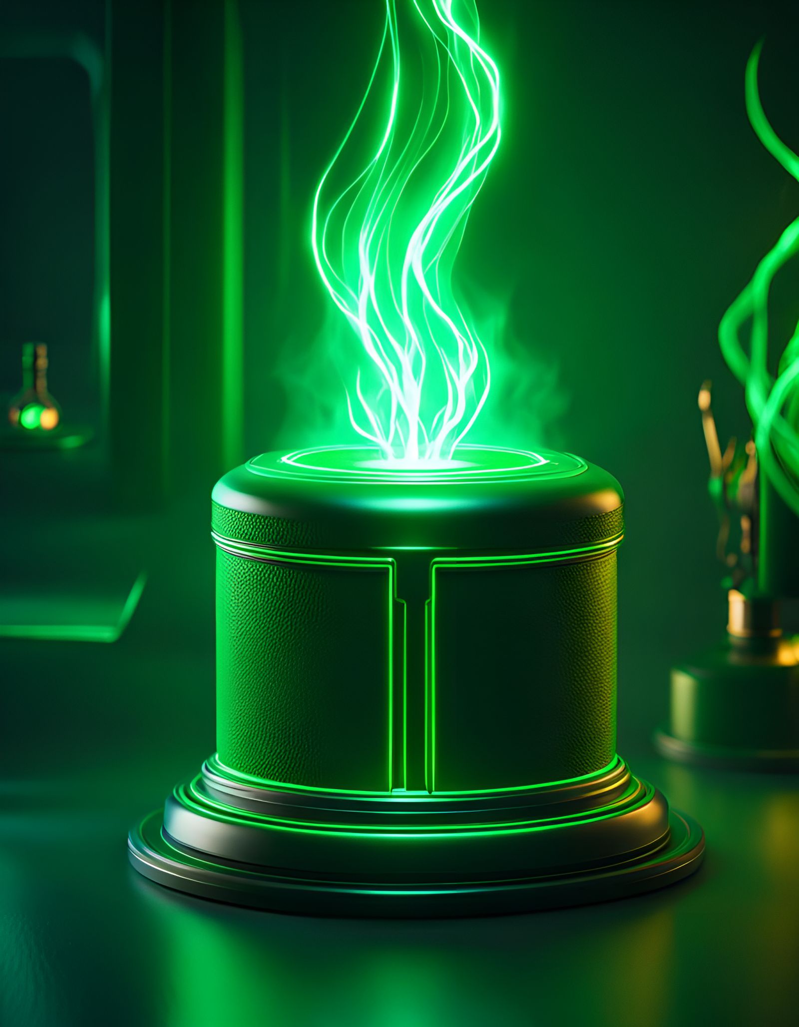 Glowing Green Hand Creates Lightning in Unreal Engine