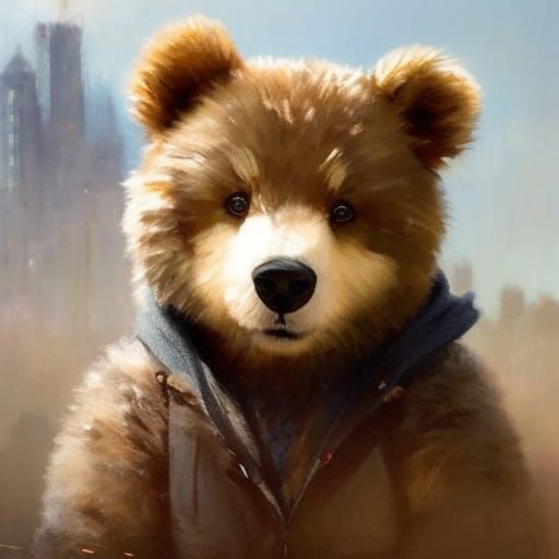 Detailed Teddy Bear Ready for a Hug