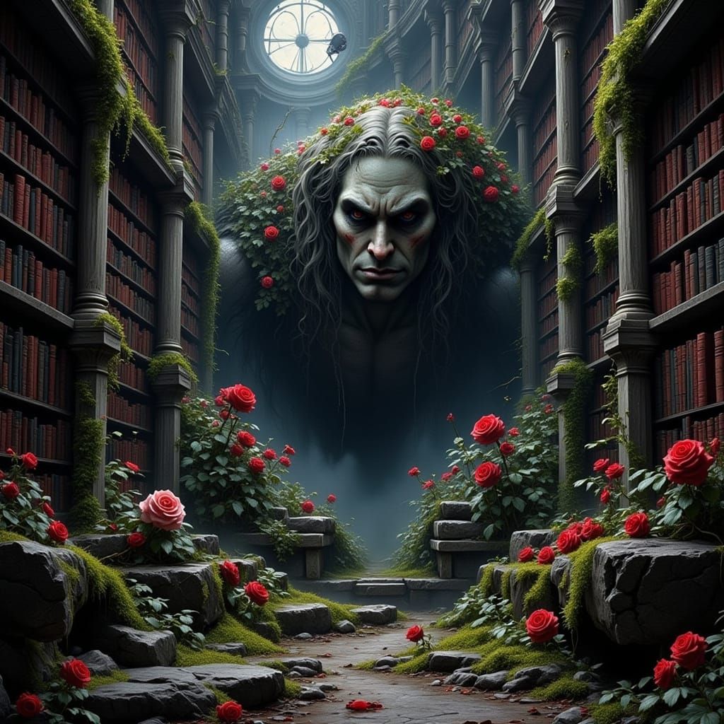 Stone Giant Slumbers in Forgotten Library