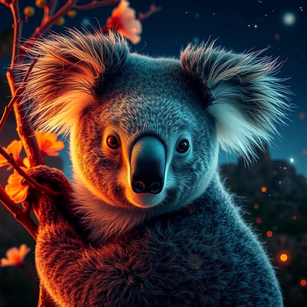 Hyperrealistic Koala Reveals Celestial Australian Bush Lands...