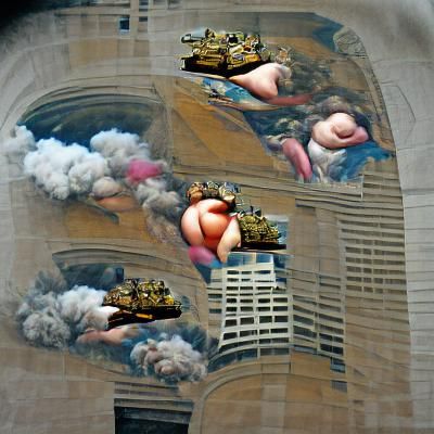 Tanks and Suggestive Content in Baroque Style