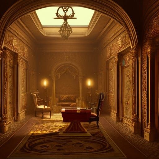 Epic Cinematic Room in Digital Matte Painting