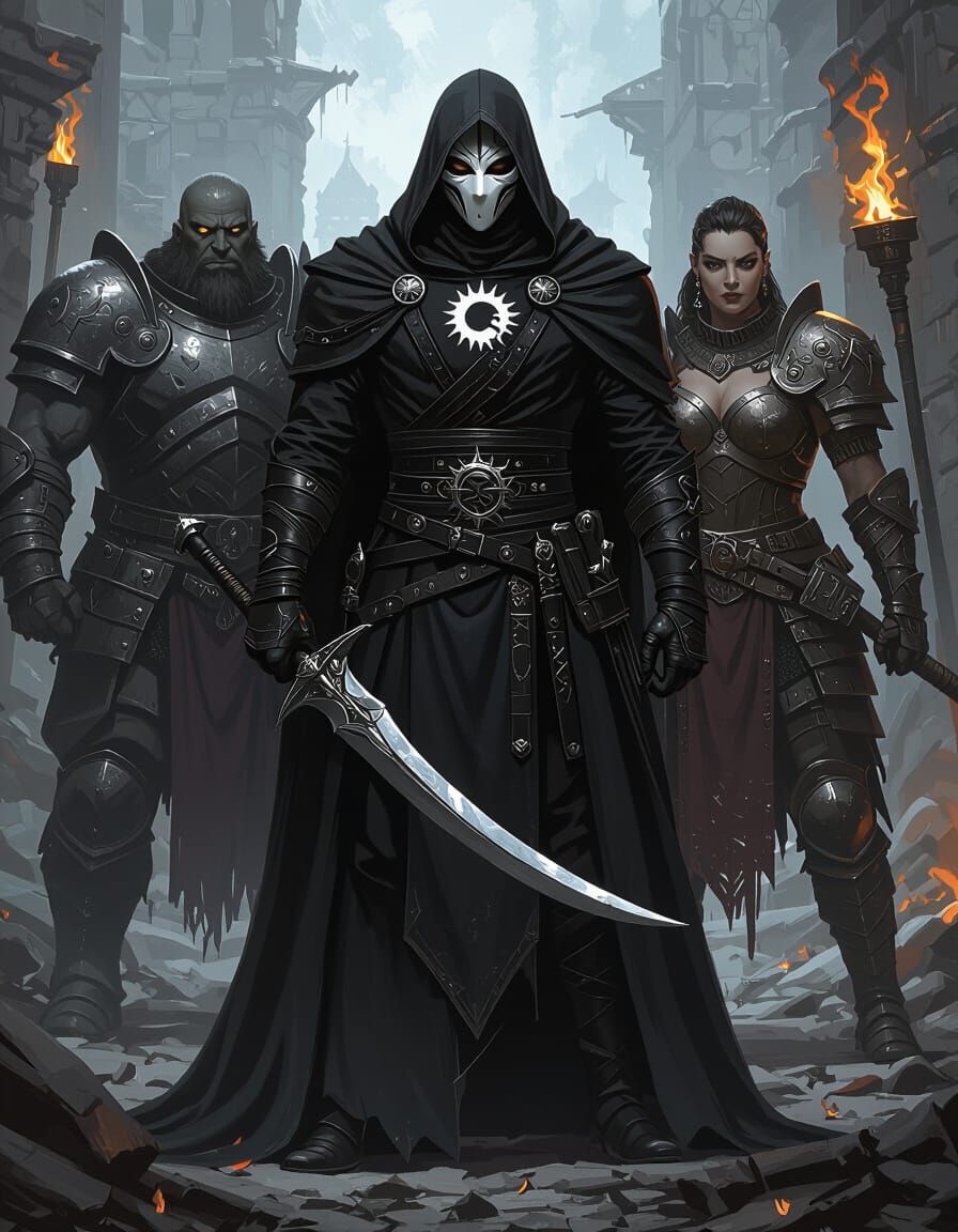 Dark Fantasy Mercenaries in the Style of Lockwood