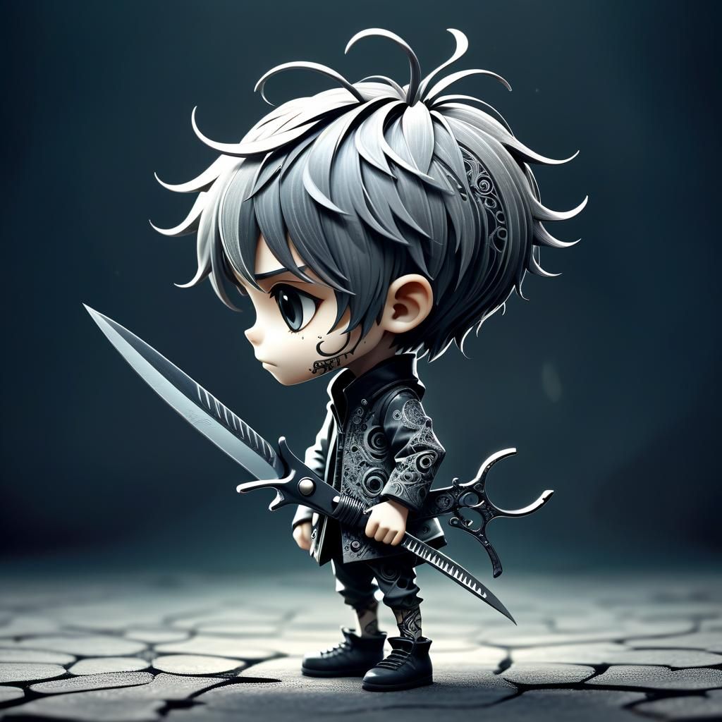 scissors boy