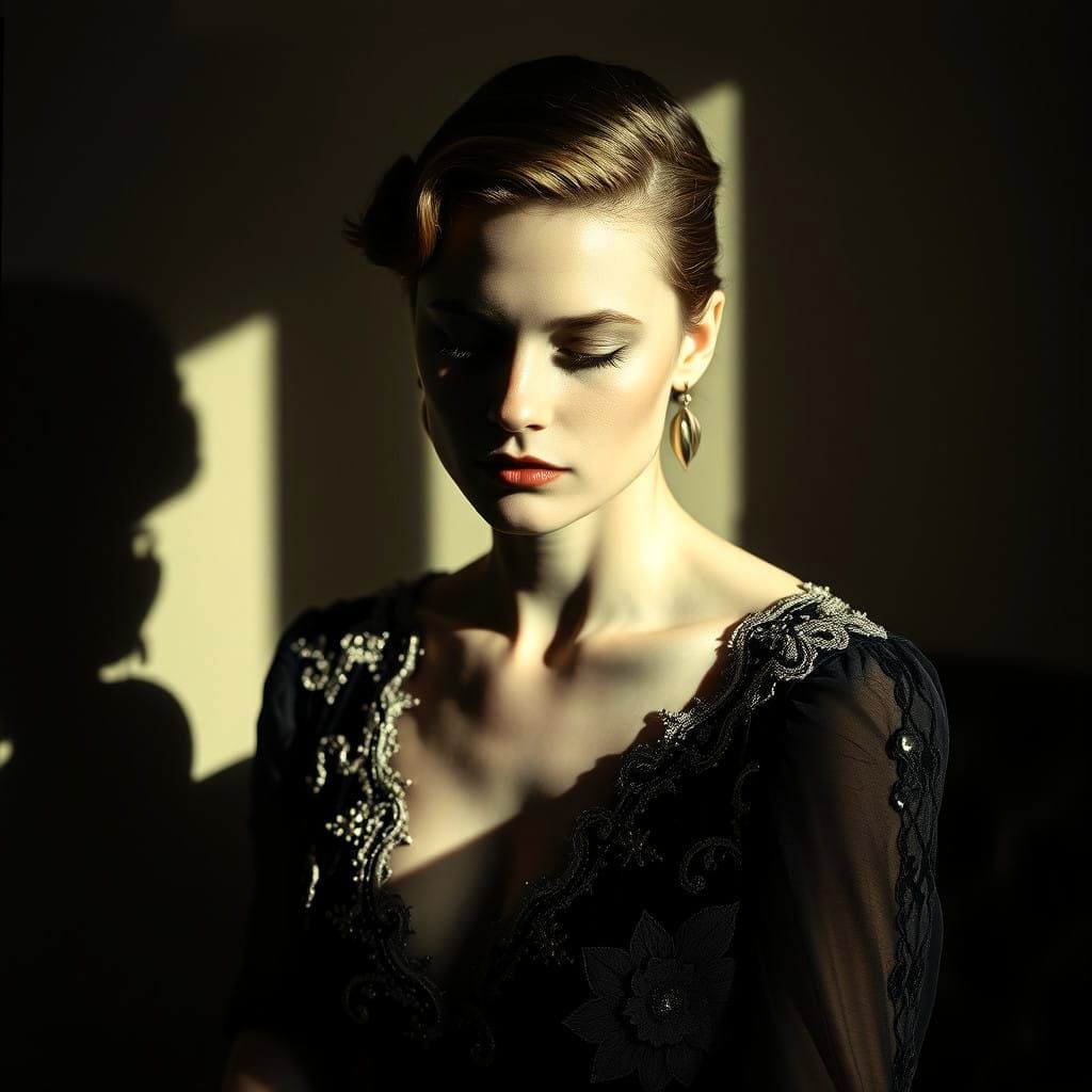 Art Deco Portrait in a Soft Morning Light